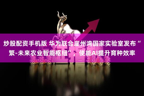 炒股配资手机版 华为联合崖州湾国家实验室发布“繁-未来农业智能枢纽”,使能AI提升育种效率