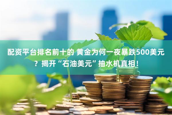 配资平台排名前十的 黄金为何一夜暴跌500美元？揭开“石油美元”抽水机真相！